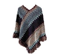 Poncho Châle Femme Élégant Châle Femme Epaisse Poncho Cape Réversible Écharpe Ponchos Hiver Automne Poncho Femme Châle Femme Écharpe Cape Tricoté Foulard Chic