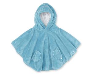 Poncho chaud Softy Turquoise - Bemini