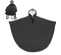 Poncho-couverture Polaire For Fauteuil Roulant, Coupe-vent D'hiver - Châle-couverture/cape For Adulte, Couverture Chaude, Poncho Thermique Triple Épaisseur For Utilisateurs De Fauteuils Roulants(Gray)