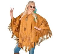 Poncho Daim Style 70/80 Mixte Homme - Femme Multicolore