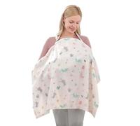Poncho d'allaitement, Tablier d'allaitement, couverture respirante pour l'allaitement maternel, bretelles réglables, Multifonction en coton Tablier d'allaitement, protection complète de la vie privée