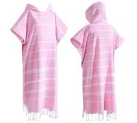 Poncho de Bain Adulte,Poncho de Bain 1 poncho de surf en coton, serviette de bain à langer, peignoir de bain avec poche, grande taille, serviette portable, serviette de plage à capuche for adulte, hom