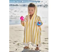 VERTBAUDET Poncho de bain bébé rayé jaune 3/6M(60/67)