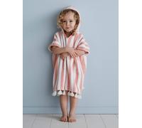 Poncho de bain bébé à rayures personnalisable rose 24/36M(86/97)