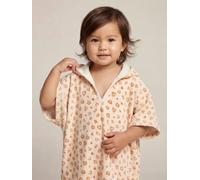 VERTBAUDET Poncho De Bain Bébé Animaux Avec Coton Recyclé blanc imprimé 12/18M(74/81)