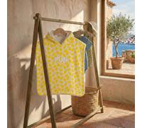 Poncho De Bain Bébé En Coton - Pop Jaune 75X75