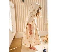 VERTBAUDET Poncho de bain bébé PETIT OURS, avec coton recyclé blanc imprimé 12/18M(74/81)