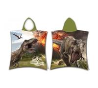 Poncho De Bain En Coton Jurassic World - 50 X 115 Cm - Vert Multicolore