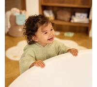 Jollein Poncho de bain pour enfant et bébé - 100% coton éponge - Avec capuche et oreilles - Doux et absorbant - 65 x 62 cm - Matcha doux