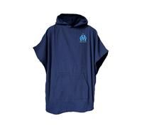 Poncho De Bain Enfant 100% Coton, Om Logo Bleu Marine 4/8A