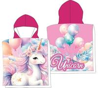 arlis Poncho De Bain Licorne à Capuche - 50 x 100 cm (FR/ES, Numérique, 1 an, 8 ans, Poncho Licorne)