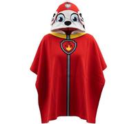 Poncho De Bain Pat Patrouille Coton Rouge 3/5A