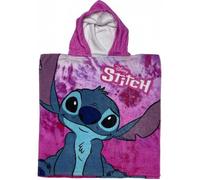 Poncho de bain Stitch Disney à capuche en coton . Rose .Cape de bain-Serviette. 55X110 CM.