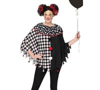 Poncho de pierrot - Poncho pour clowns et mimes