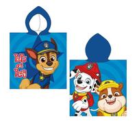 Poncho de Plage - La Pat' Patrouille - Chase Rubble - 55x110 cm - Sèche rapide - 100% polyester