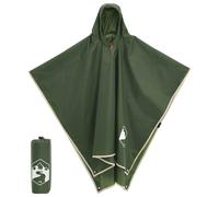 Poncho de pluie avec capuche design 2 en 1 vert 223x145 cm poncho vidaXL