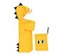 Poncho de Pluie Bébé Manteau Imperméable avec Capuche Pliable Cape Veste Anti-pluie Motif Animal Dinosaure Adorable Raincoat Camping Voyage Vacances Léger Imper pour Enfants Filles Garçons 2-6 Ans