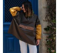 Poncho de pluie court Poule Party adulte Kaki ( Kaki / Unique )