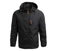 Poncho de Pluie Enfant Brillante Veste Mi Saison Homme Tres Vêtements Voyage Blouson Harrington Protection Matelassée Couverture Blousons Fine Longue Softshell Homme Noir L