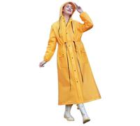 Poncho de Pluie Homme Imperméable Femme Veste de Pluie, Manteau imperméable Femme Longue Pluie complète vêtement extérieur Cyclisme randonnée Sportif Adulte Capuche Coupe-Vent Durable