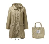 Poncho de Pluie Homme Imperméable Femme Veste de Pluie, Veste imperméable Longue pour Femmes léger Coupe-Vent extérieur Capuche Amovible Poche zippée Respirant Compact