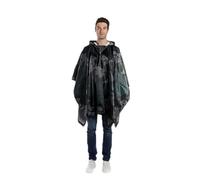 Poncho de Pluie Imperméable Camouflage 3-en-1 Multifonctionnel Poncho Bâche Tapis de Sol Cape de Pluie avec Capuche Homme Femme Veste de Pluie Camping Randonnée Voyage Moto Vélo Pêche