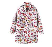 Poncho de Pluie Imperméable pour Enfant Garçons Filles d'école Long Respirant, léger avec Espace arrière Extensible Veste Capuche Enfants la randonnée en Plein air, pêche