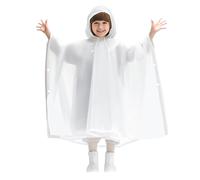 Poncho de Pluie Imperméable pour Enfant Manteau d'école Long Pliable d'été doublé Pais et léger la randonnée en Plein air, pêche