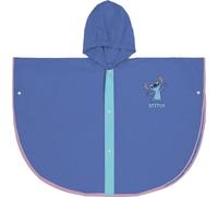Poncho de Pluie Imperméable Stitch pour Enfant - Taille 3/4 ans - Bleu avec Capuche - en PVC avec Fermeture à Boutons - Produit Original Conçu en Espagne