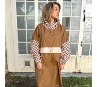Poncho de pluie Poule Party adulte ou enfant damiers ( Damiers / Adulte )