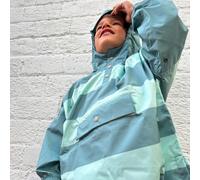 Poncho de pluie Poule Party adulte ou enfant Green Stripes ( Green Stripes / 3 - 6 ans )