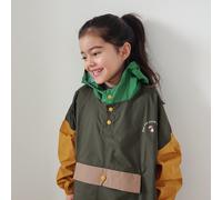Poncho de pluie Poule Party adulte ou enfant kaki ( Kaki / 3 - 6 ans )
