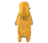 Poncho de pluie pour chien - Tenue imperméable à couverture complète, vêtement pour animaux, protection contre les tempêtes, vêtement de marche | Veste de pluie à capuche pour chiots de taille moyenne