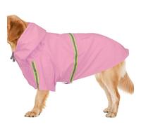 Poncho de pluie pour chien, veste de pluie pour chien - Veste pour animaux de compagnie imperméable et coupe-vent facilement portable,Manteau à capuche réglable pour animaux de compagnie, Poncho à ban