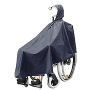 Poncho de pluie pour fauteuil roulant et vieux scooter - Grande cape imperméable avec capuche - Équipement de pluie pour fauteuil roulant