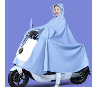 Poncho de Pluie, Réutilisable à Vélo de la Pluie Lavable Poncho (Type de Couverture Miroir 4X Bleu)
