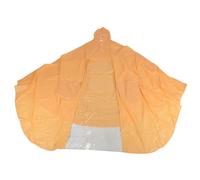 Poncho de Pluie, Réutilisable à Vélo de la Pluie Lavable Poncho (Type de Couverture Miroir 4X Orange)