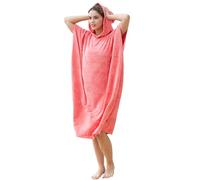 Poncho de Surf à Capuche Serviettes à Langer à Séchage Rapide Peignoir de Plage pour Adultes Hommes Femmes Peignoir Imperméable et Anti-Sable pour Surf Natation Bain Grande Taille Pêche Rose