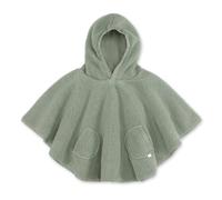 Poncho chaud de voyage Teddy bouclette Kaki - Bemini