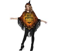 Poncho D'Halloween Heureux Costume Instantané Pour Adulte