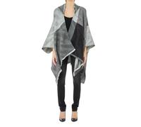 Poncho donna Liu Jo a schacchi nero/grigio reversibile C25LJ37 2F4023 T0300 22222 TAGLIA UNICA