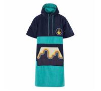 Poncho en coton velours Wave Hawaii - bleu - taille XL - capuche double épaisseur XL