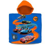 Poncho en cotton Kids Licensing Hot Wheels Bleu 60x60 cm