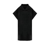 Poncho éponge à capuche - Proact - Noir - 100% coton biologique - Tissu absorbant - Mixte 6-10 ans