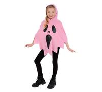 Poncho Fantôme Enfant Halloween Costume Chic Rose Screamer Ghost