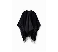 DESIGUAL PONCHO DONNA NERO
