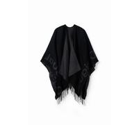 Desigual Poncho femme – gris foncé – TU