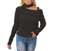 Poncho Femme Hiver à col Montant, Maille Sweater Chauve-Souris sans Manches, Ourlet côté Fente, Pullover Tops Solide Loose, Style Cape châle Nouveau et élégant, Confortable et Tendance. n82