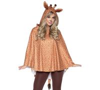 Poncho femme Leg Avenue Giraffe Marron TU