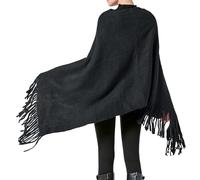 Poncho Femme Manteau Cape Uni Hiver Gilet Polaire Chale Fausse Fourrure Chaud Pluie Homme Longue Intérieur Echarpe Ponchos Et Capes Plaid Blanche Pour Cérémonies Leopard